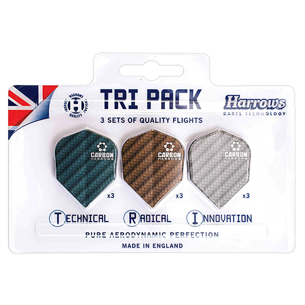 Bilde av Dart Flights Carbon Tri Pack 9